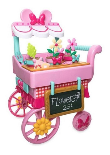 Minnie Mouse O Mimi Set Carrito De Flores