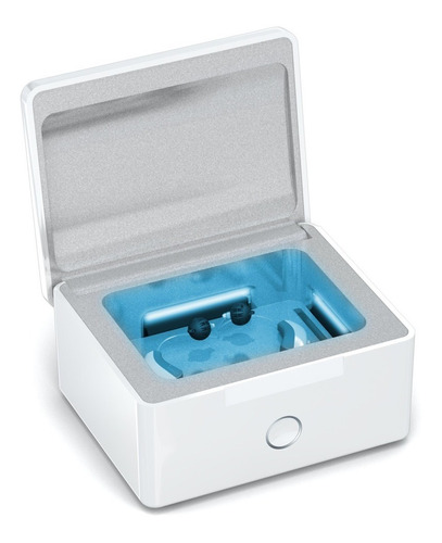 Perfect Dry LUX caja portátil en seco limpieza ultravioleta caja de secado y deshumidificación Caja de deshumidificador eléctrico automático para desinfectar y limpiar audífonos 