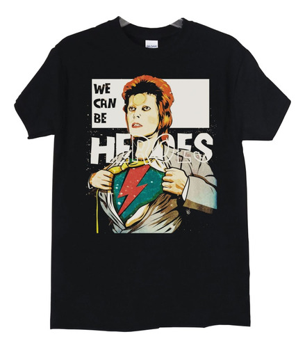 Polera David Bowie We Can Be Heroes Pop Abominatron