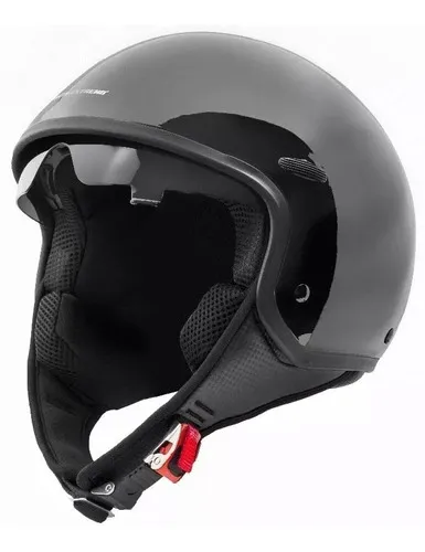 Casco Moto Abierto Con Visor X600 Punto Extremo Color Negro Brillo
