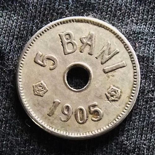 Rumanía 5 Bani 1905 Muy Bueno Km 31 Escasa