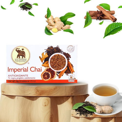 Te Imperial Chai 20 Sobres Sin Cafeína Haathee Tes Selectos