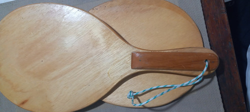 Imagen 2 de 3 de Raquetas Playeras Artesanales En Madera Duraderas De Calidad