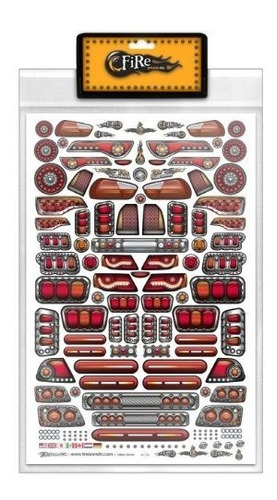 Carro Control Remoto - Firebrand Rc Decal Sheet: Taillights