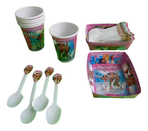 Kit Decoracion Infantil Moana 12niños Leer Descripcion