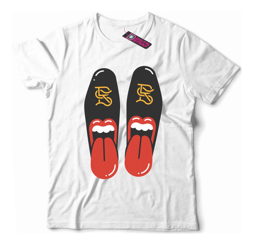 Remera Rolling Stones Lengua Zapatos Rp15 Dtg Premium