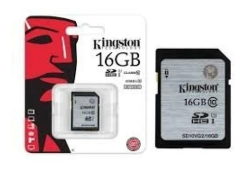 Cartão De Memória Kingston Sdhc 16 Gb P/ Câmeras E Filmadora