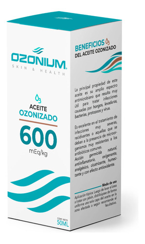 Aceite Ozonizado 600 Ip 50 Ml, Ozonium Ozon022