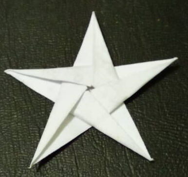 Origami De Navidad Estrella