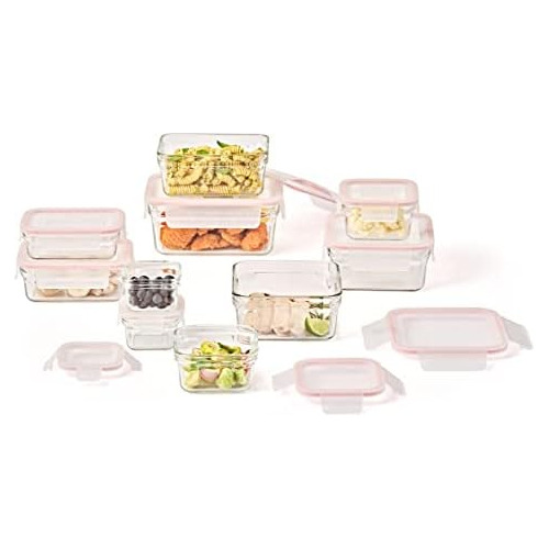 Smart 20-piece Glass Food Storage Set - 100% Airtight &...