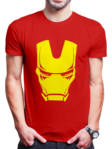 Polo Varon Iron Man Face (d1371 Boleto.store)