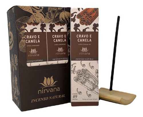 Incenso Natural Nirvana - Aromas - Palo Santo E Mais Fragrância Pitanga Preta