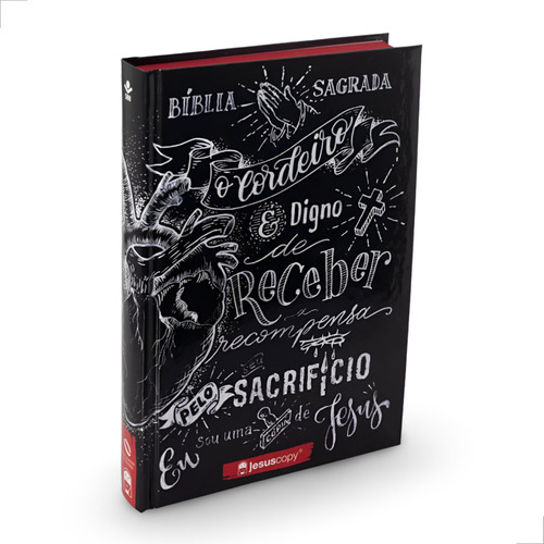 Bíblia Sagrada Capa Dura Lettering Jesuscopy