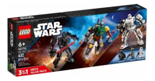 Set Lego Star Wars Pack De 3 Mecas Mod. 66778 432pzs Orign C 432
