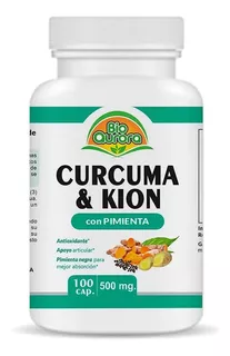 Curcuma, Kion Y Pimienta Negra 100cap X 500mg