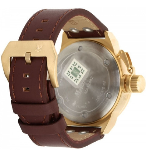 Relógio Magnum Masculino Couro Marrom Militar Ma32952p