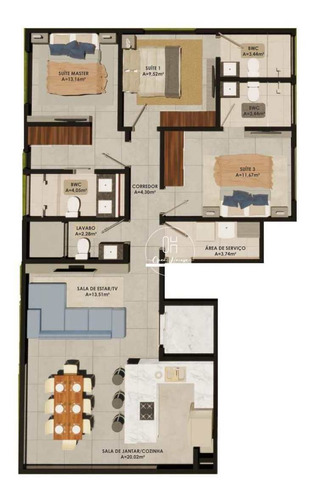 Imagem 19 de 19 de Apartamento Com 3 Dorms, Itacolomi, Balneário Piçarras - R$ 799 Mil, Cod: 153 - V153