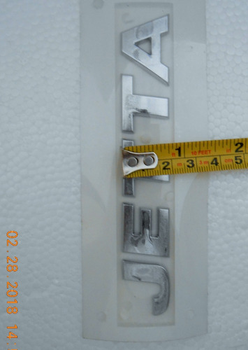 Emblema Original Letras Vw Jetta Mk1, Mk2, Mk3, Mk4 Nuevo