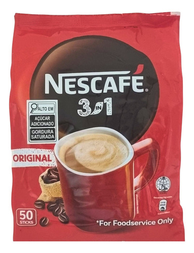 Nescafé 3in1 Nestlé Café Cremoso Instantâneo Em Saches