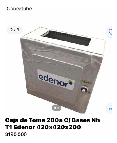 Caja Tomas 200a/con Base Nh T1 Edenor