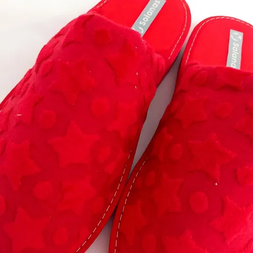 Pantuflas Mujer Solanas Chinela Plush Algod n Corazones 215 9.375