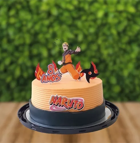 Topper Naruto  Festa infantil naruto, Bolo do naruto, Aniversário