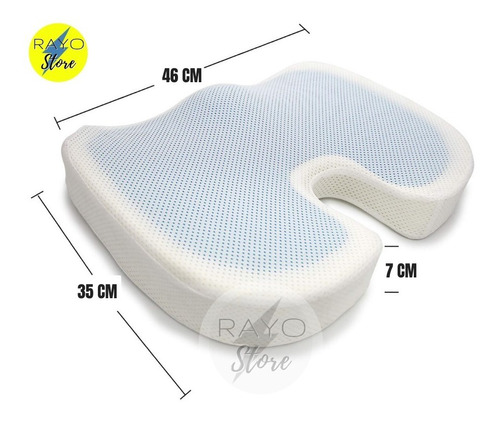 Asiento Ortopédico Viscoelástico Con Gel Memory Foam