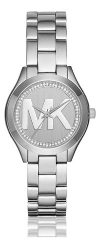 Michael Kors Reloj Mk3548 En Tono Plateado Con Logo De Pista