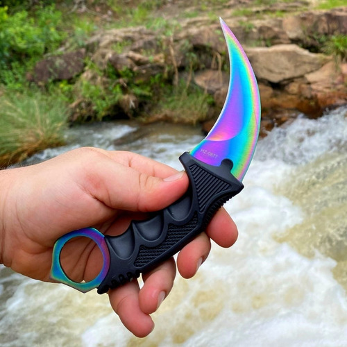 Canivete Karambit Faca Militar Cs Go Inox Resistente Fade