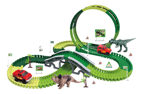 Juego De Juguetes De Tren De Dinosaurio Eléctrico, Tren De