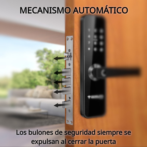 Imagen 4 de 8 de Cerradura Inteligente Maxilock Mxe20818 Mecanismo Automático