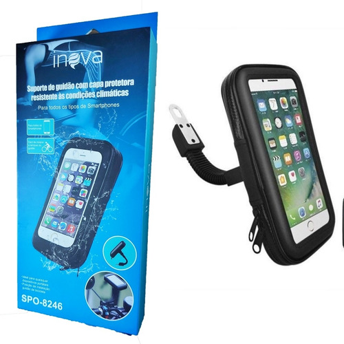 Suporte Para Celular Capa Impermeável Para Moto Até 6,2 Pol