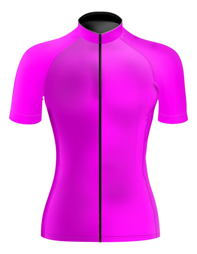 Jersey De Ciclismo Neon Fluo Alta Visibilidad Y Lisos Mujer