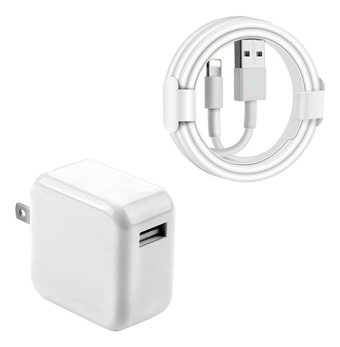 Cargador Pared 12w+cable 1m Compatible iPhone 5 6 7 8 X 11