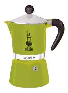 Cafetera Bialetti Rainbow 6 Cups manual verde italiana