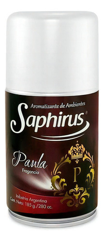 Saphirus Aromatizador Ambiente Fragancia Paula 185g