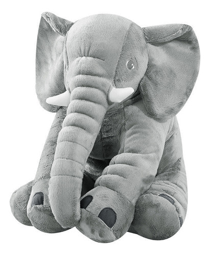 Peluche Grande Elefante Almohada Juguete Niños Y Bebes 60cm 