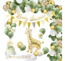 Comprar Baby Shower Globo Decoración Niño Niña, Verde Jungla, Jirafa