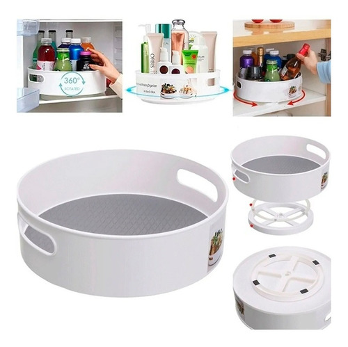 Bandeja Giratoria Plato Organizador Multiuso 23 Cm Pp