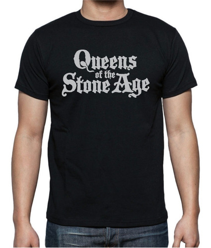 Polera Queens Of The Stone Age. Logo.