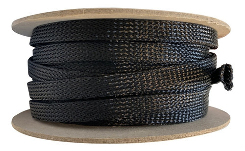 Cubre Cables 3/8 Expandible Piel De Serpiente 30 Metros Color Negro