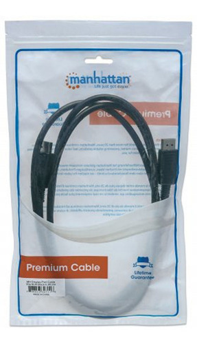 Imagen 5 de 5 de Cable Manhattan Displayport M-m Blindado 2m 307116 /v /vc