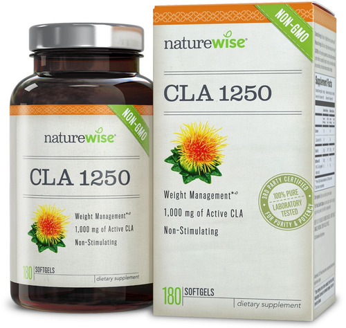 Naturewise Cla 1250 Peso Gestión Suplemento 180 Ct