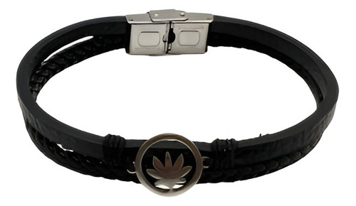 Pulsera Para Hombre Bob - Cuero Y Acero Regalo Hombre