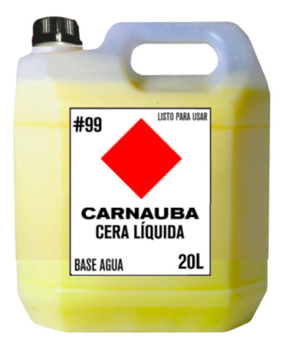 Cera Líquida Protectora Autos Carnauba Wax 20 L