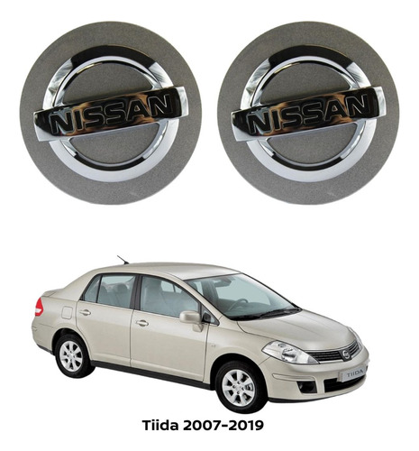 Tapón Rines De Lujo 2pz Tiida 2016 Nissan