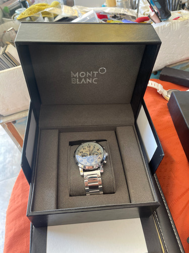 Reloj Montblan.c Timewalker 42mm Cronógrafo Cuarzo Fullset Plateado Plateado Plateado (Usado)