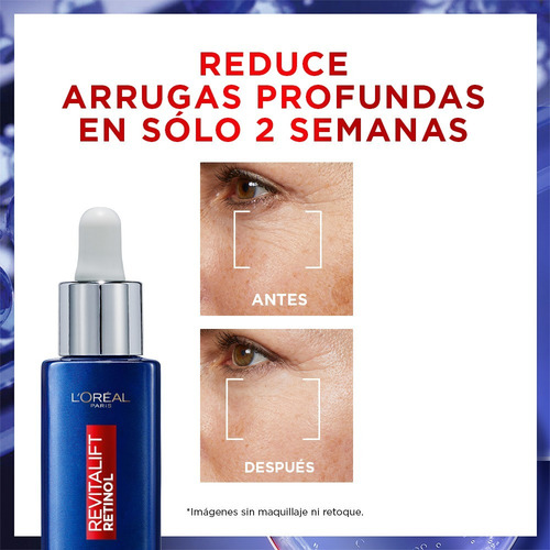 Sérum L'oréal Paris Revitalift Retinol X 30ml Momento de aplicación Noche Tipo de piel Todo tipo de piel