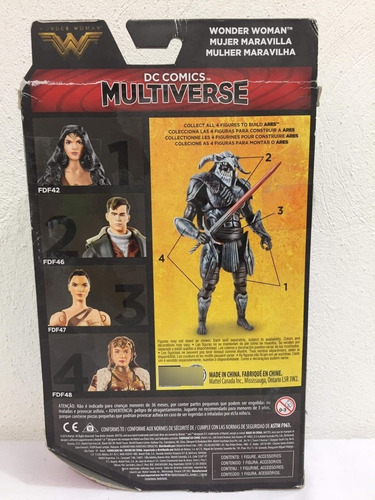 Wonder Woman Dc Multiverse Collect & Connect Ares Mattel (Usado)
