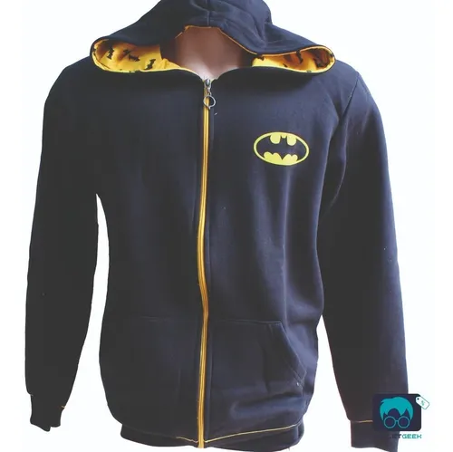 Jaqueta Moletom Piticas Infantil Adulto Batman Dc Her i